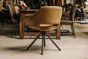 Chaise pivotante en cuir moderne Cooper-G - Avis 3
