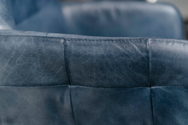 Chaise en cuir pivotante avec accoudoirs  photo de détail