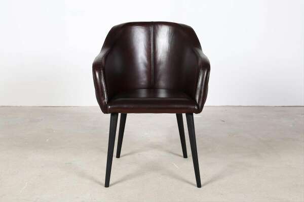 Chaise coque Buffalo en cuir v&eacute;ritable, mod&egrave;le Harper - Avis 11