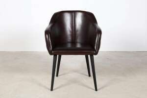 Chaise coque Buffalo en cuir v&eacute;ritable, mod&egrave;le Harper - Avis 8