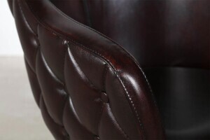 Chaise coque Buffalo en cuir v&eacute;ritable, mod&egrave;le Harper - Avis 10