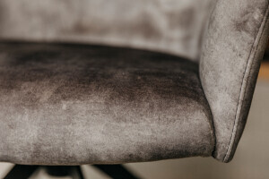 Chaise pivotante en velours pour salle &agrave; manger Milo-W. - Avis 6