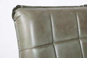 Chaise en cuir avec design &agrave; oscillation libre Alexis - Avis 4